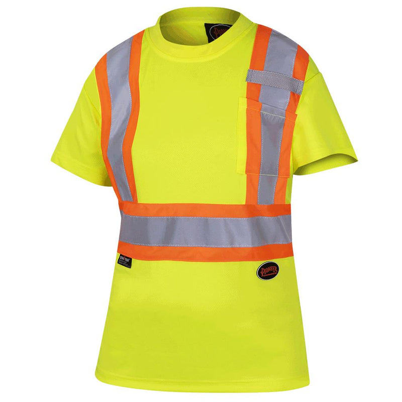 Load image into Gallery viewer, Pioneer | Women&#39;s Short Sleeve Traffic Vest • 4&quot; Reflective Tape

