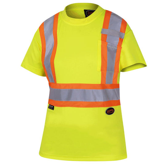 Pioneer | Women's Short Sleeve Traffic Vest • 4" Reflective Tape