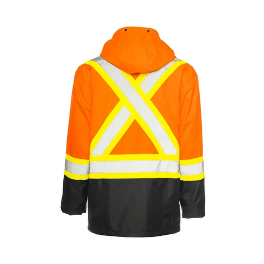Ground Force | Traffic Rain Jacket • Detachable Hood • RJ90