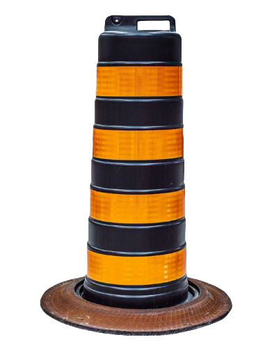Load image into Gallery viewer, TC-54 Traffic Barrel with Tire Base
