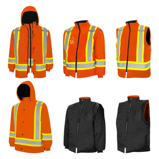 Ground Force | 6-in-1 Winter Safety Parka • 100% Wind & Waterproof