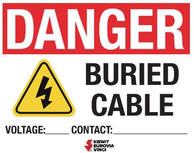 DANGER BURIED CABLE