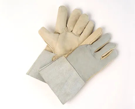 Cow-Grain Palm • Split Back • Twaron Stitched Welders Gloves • 12 pack