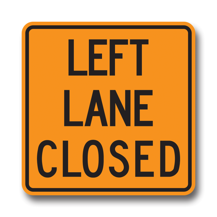 Load image into Gallery viewer, Rigid Sign | TC-3 Lane Closed Ahead
