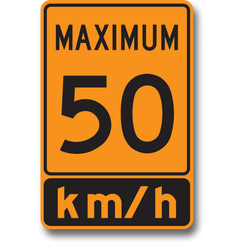 Rigid Sign | TC-36 Maximum Speed Advisory