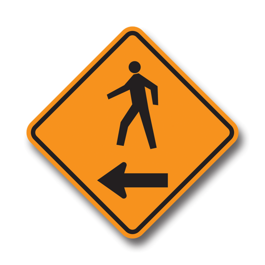 Rigid Sign | TC-40L Pedestrian Direction – RDC Group