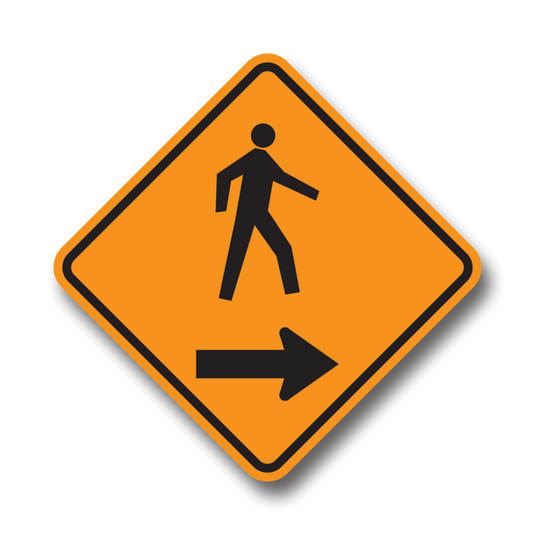 Rigid Sign | TC-40L Pedestrian Direction