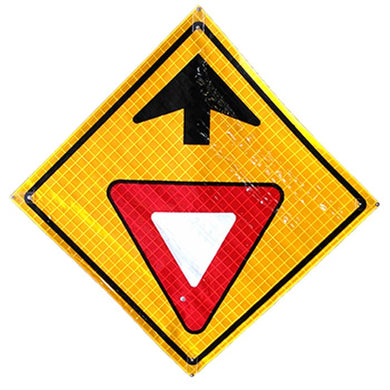 Roll-Up Sign | WB-1A Yield Ahead