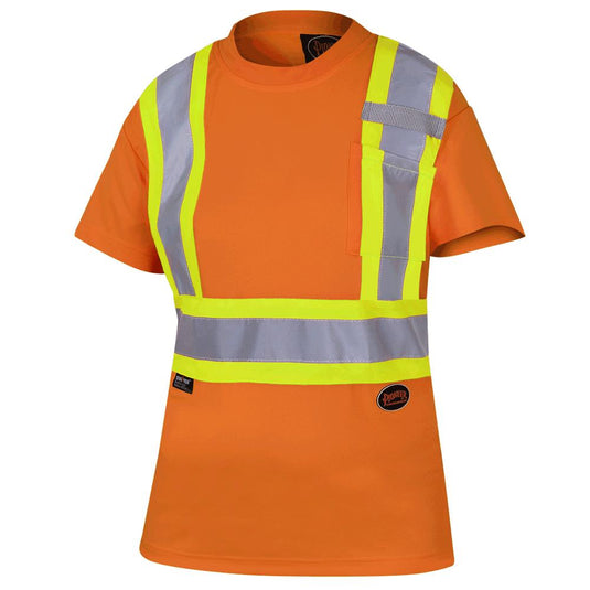 Pioneer | Women's Short Sleeve Traffic Vest • 4" Reflective Tape