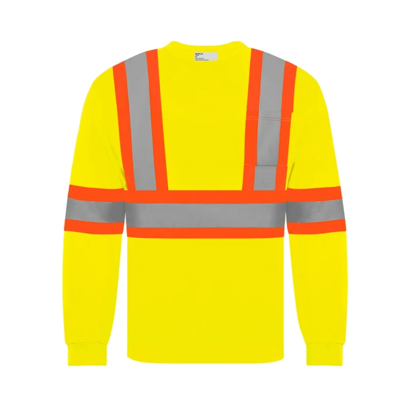 Load image into Gallery viewer, Ground Force | Long Sleeve Polyester Traffic T-Shirt • 4″ Refl. Tape

