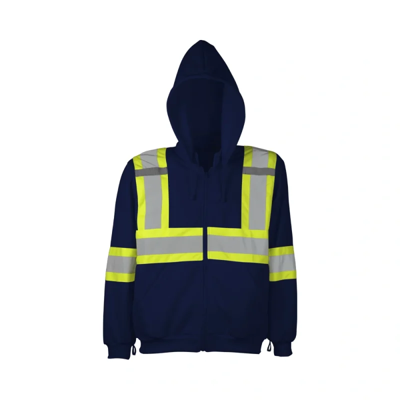 Load image into Gallery viewer, Ground Force | Traffic Hoodie • Deluxe • Adjustable Hood • 4&quot; Reflective Tape

