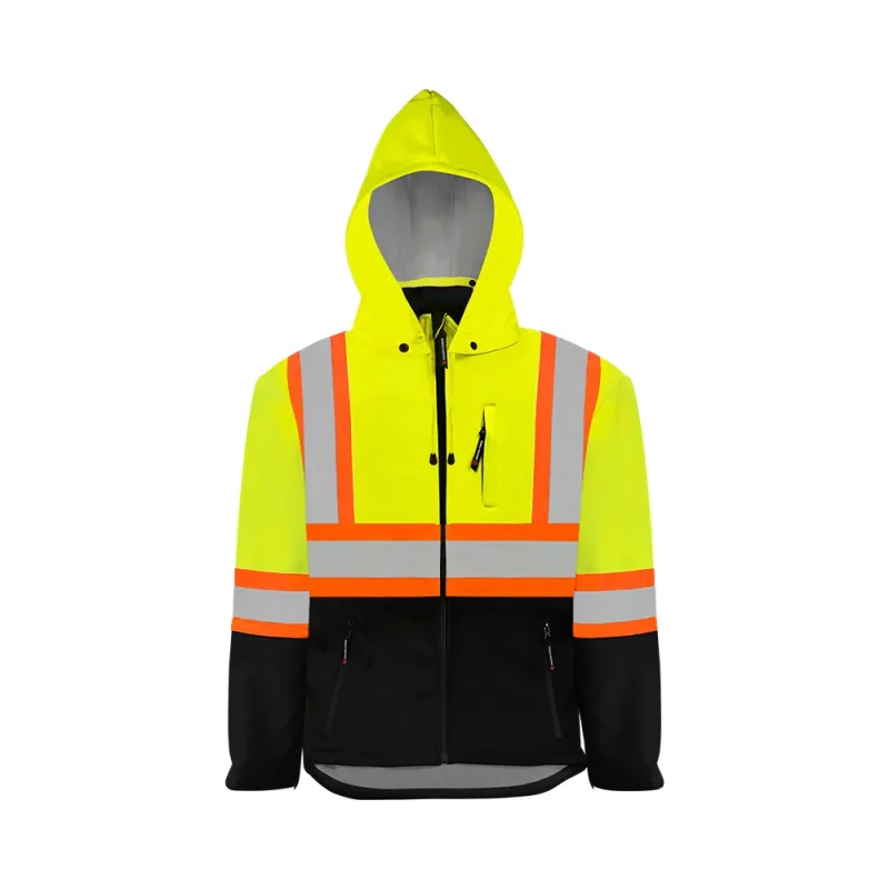 Load image into Gallery viewer, Ground Force | Soft Shell Jacket • Detachable Hood • 4&quot; Reflective Tape
