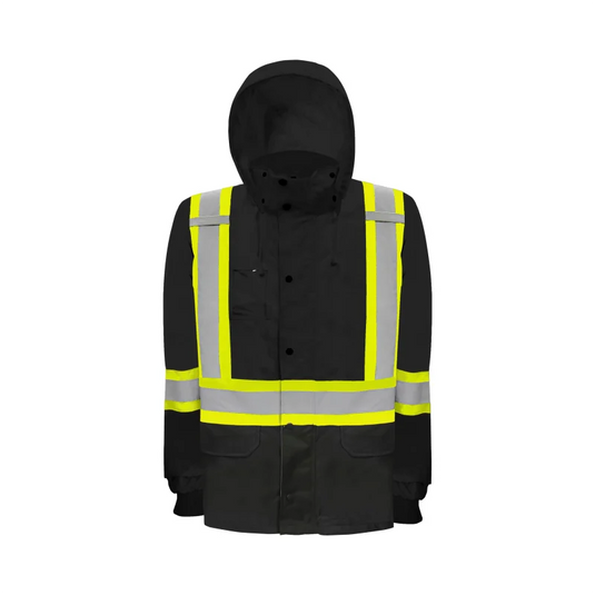 Ground Force Traffic Rain Jacket with Detachable Hood RDC Group