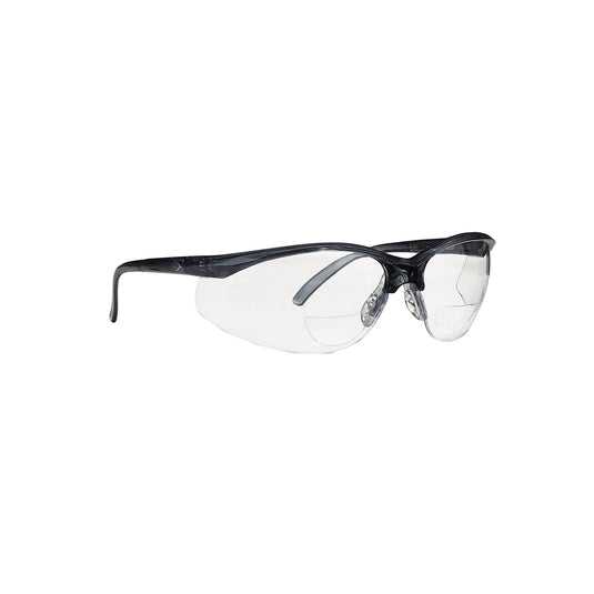 Renegade Readers™ Semi-Rimless Safety Readers with Gray Frame, Clear Lens and 3A Coating - +1.50 Diopter(Box of 12)
