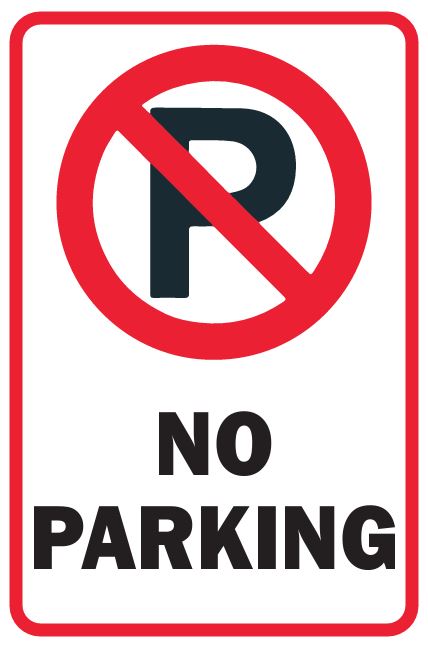 NO PARKING 12X18