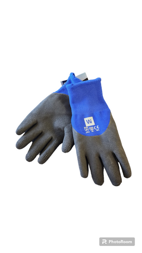 Wipeco Latex Nylon Grip Blue Glove – Acrylic Fleece Liner-L