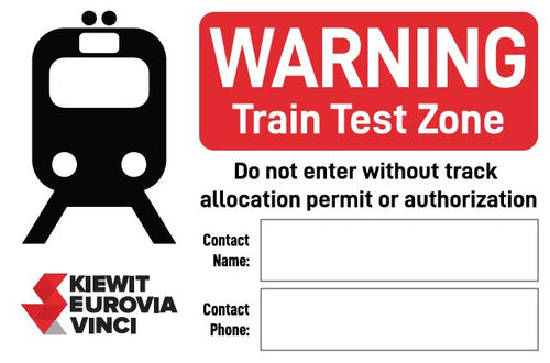 WARNING TRAIN TEST ZONE