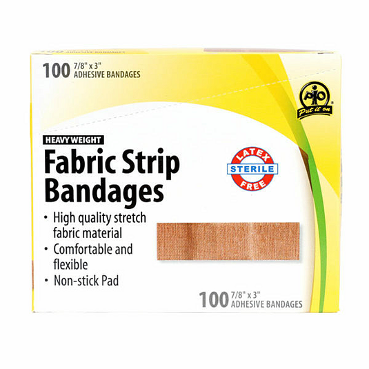 Fabric Strip Bandage, 7.5 x 2.2cm