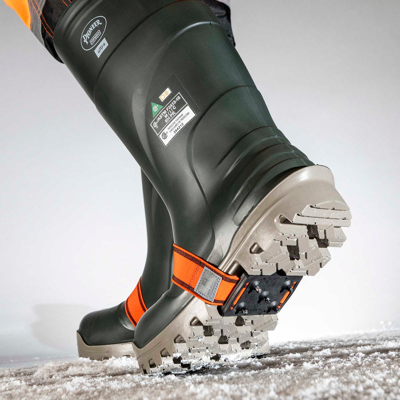 Load image into Gallery viewer, K1 Series | Mid-Sole Ice Cleat - High Profile - Hi-Vis Strap
