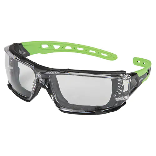 Zenith Safety Products Z2500 Series Safety Glasses with Foam Gasket, Clear Lens, Anti-Scratch Coating, ANSI Z87+/CSA Z94.3