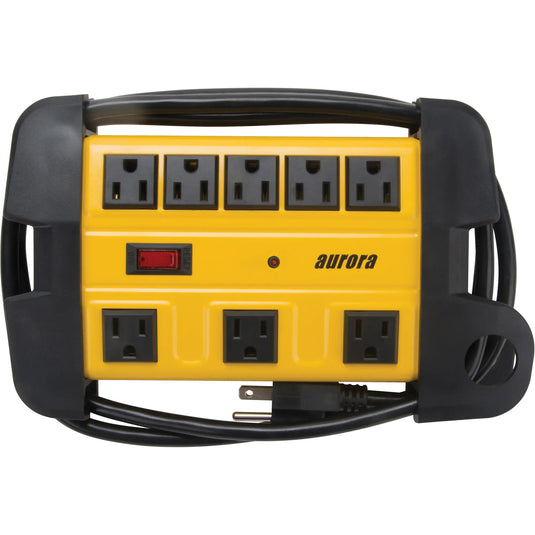 Workshop Surge Protector Power Strip, 8 Outlets, 1350 J, 1875W, 6' Cord