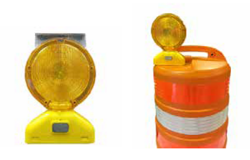 Barricade LED Warning Light with Solar D Cell